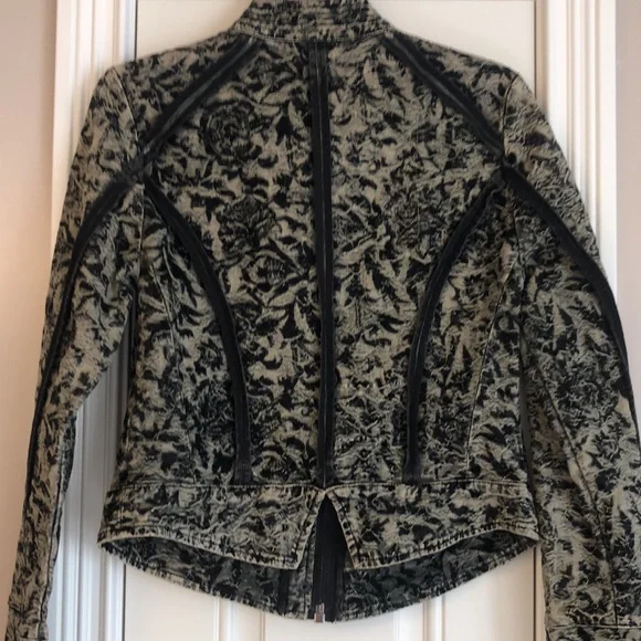 Free People Black and Tan Patterned Jacket - Picture 2 of 9